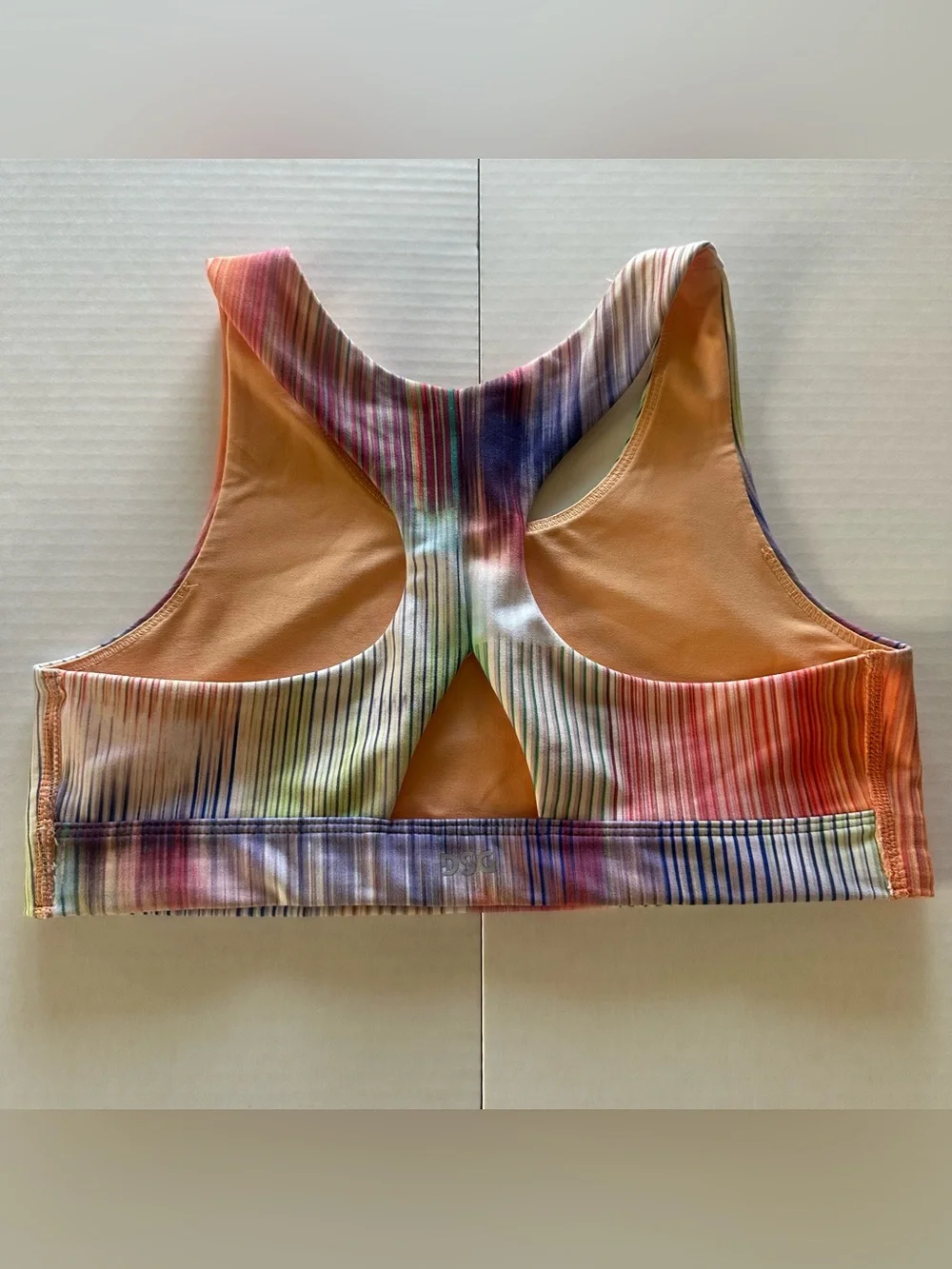 DSG Multicolor Ribbed Racerback sports bra